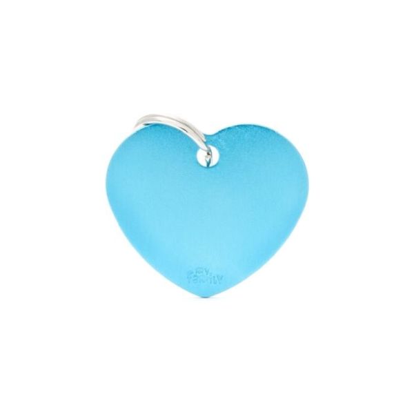 ΤΑΥΤΟΤΗΤΑ BASIC ALUMINIUM HEART LIGHT BLUE Σκύλος ΤΑΥΤΟΤΗΤΑ BASIC ALUMINIUM HEART LIGHT BLUE Σκύλος