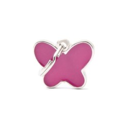 ΤΑΥΤΟΤΗΤΑ CHARMS BUTTERFLY PINK Σκύλος