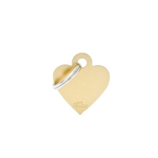 ΤΑΥΤΟΤΗΤΑ BASIC ALUMINIUM SMALL HEART GOLDEN .. ΤΑΥΤΟΤΗΤΑ BASIC ALUMINIUM SMALL HEART GOLDEN ..