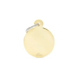 ΤΑΥΤΟΤΗΤΑ BASIC GOLD&CHROME BIG CIRCLE GOLDEN .. Σκύλος ΤΑΥΤΟΤΗΤΑ BASIC GOLD&CHROME BIG CIRCLE GOLDEN .. Σκύλος