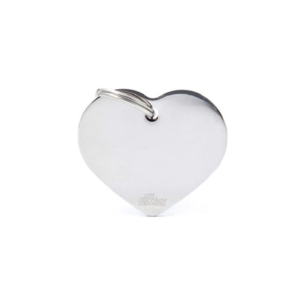 ΤΑΥΤΟΤΗΤΑ BASIC GOLD&CHROME BIG HEART Σκύλος ΤΑΥΤΟΤΗΤΑ BASIC GOLD&CHROME BIG HEART Σκύλος