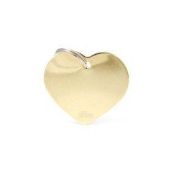 ΤΑΥΤΟΤΗΤΑ BASIC GOLD&CHROME BIG HEART GOLDEN .. Σκύλος ΤΑΥΤΟΤΗΤΑ BASIC GOLD&CHROME BIG HEART GOLDEN .. Σκύλος