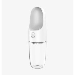 DOGNESS TRAVEL WATER BOTTLE WHITE 300ml