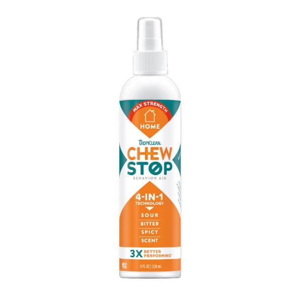 TROPICLEAN Απωθητικό σπρέι CHEW STOP HOME Max Strength, 236ml TROPICLEAN Απωθητικό σπρέι CHEW STOP HOME Max Strength, 236ml