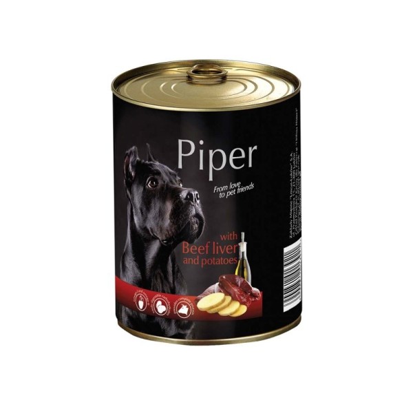 PIPER ΚΟΝΣΕΡΒΑ ΣΚΥΛΟΥ ADULT ΣΥΚΩΤΙ ΒΟΔΙΝΟΥ&ΠΑΤΑΤΑ 400GR