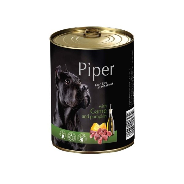 PIPER ΚΟΝΣΕΡΒΑ ΣΚΥΛΟΥ ADULT ΚΥΝΗΓΙ & ΚΟΛΟΚΥΘΑ 400GR