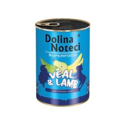 DOLINA ΚΟΝΣΕΡΒΑ ΣΚΥΛΟΥ ADULT SUPER FOOD ΜΟΣΧΑΡΙ&ΑΡΝΙ 400GR