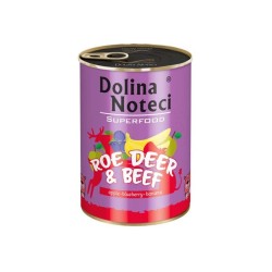 DOLINA ΚΟΝΣΕΡΒΑ ΣΚΥΛΟΥ ADULT SUPER FOOD ΖΑΡΚΑΔΙ&ΒΟΔΙΝΟ 400GR