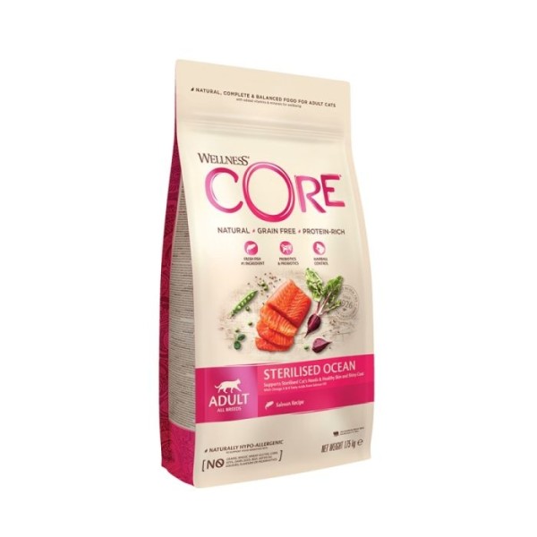 WELLNESS CORE CAT STERILIZED SALMON 1.75KGR WELLNESS CORE CAT STERILIZED SALMON 1.75KGR