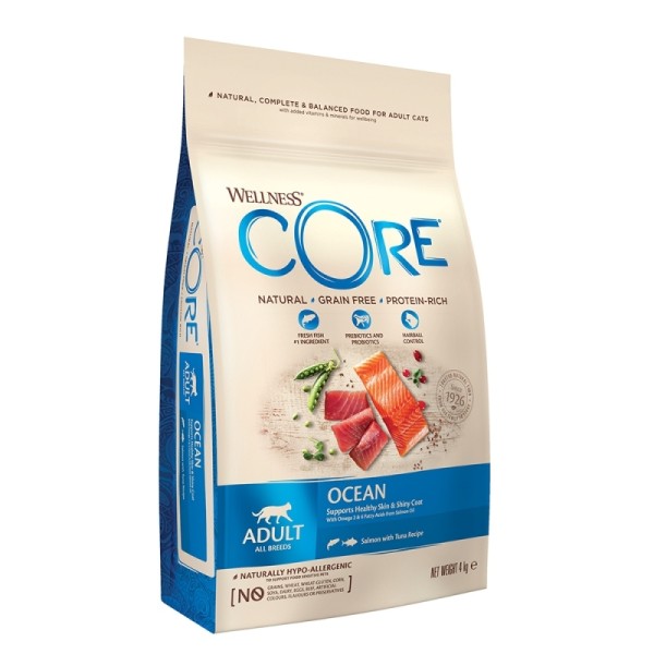 WELLNESS CORE CAT ADULT SALMON&TUNA 4KG