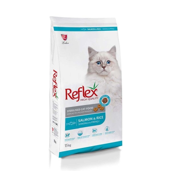 REFLEX ADULT CAT STERILISED SALMON & RICE 15kg REFLEX ADULT CAT STERILISED SALMON & RICE 15kg
