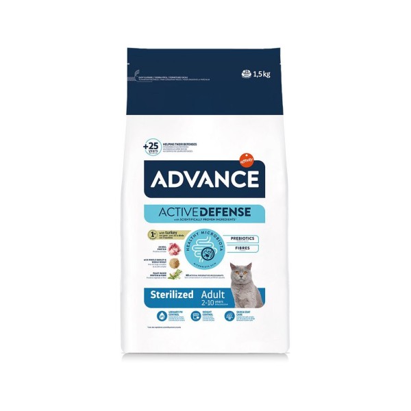 ADVANCE CAT STERILIZED TURKEY 1,5kg ADVANCE CAT STERILIZED TURKEY 1,5kg