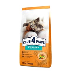 CLUB 4 PAWS CAT STERILISED ΣΟΛΟΜΟ 14KG