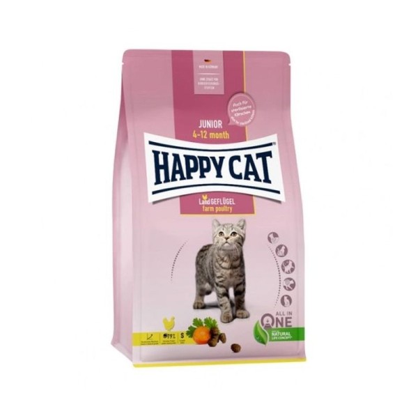 HAPPY CAT SUPREME CAT JUNIOR GELFLUGEL 10KG