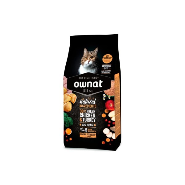 OWNAT ULTRA MATURE STERILIZED ΚΟΤΟΠΟΥΛΟ&ΓΑΛΟΠΟΥΛΑ 3KG