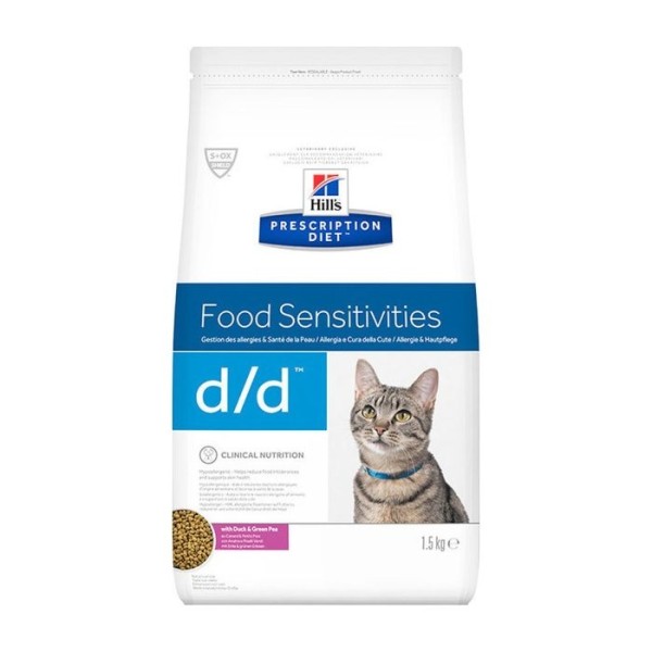 HILL'S PD FELINE D/D DUCK & GREEN PEA 1.5KG