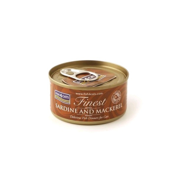 FISH4CATS ΣΑΡΔΕΛΑ ΚΑΙ ΣΚΟΥΜΠΡΙ 70gr FISH4CATS ΣΑΡΔΕΛΑ ΚΑΙ ΣΚΟΥΜΠΡΙ 70gr