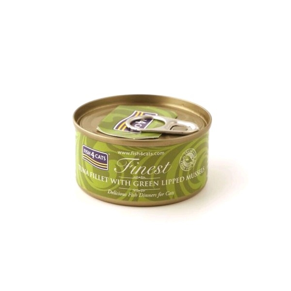 FISH4CATS ΦΙΛΕΤΟ ΤΟΝΟΥ ΜΕ ΠΡΑΣΙΝΑ ΜΥΔΙΑ 70gr FISH4CATS ΦΙΛΕΤΟ ΤΟΝΟΥ ΜΕ ΠΡΑΣΙΝΑ ΜΥΔΙΑ 70gr