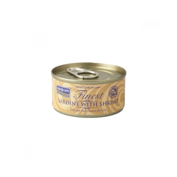 FISH4CATS FINEST ΣΑΡΔΕΛΑ & ΓΑΡΙΔΕΣ 70gr