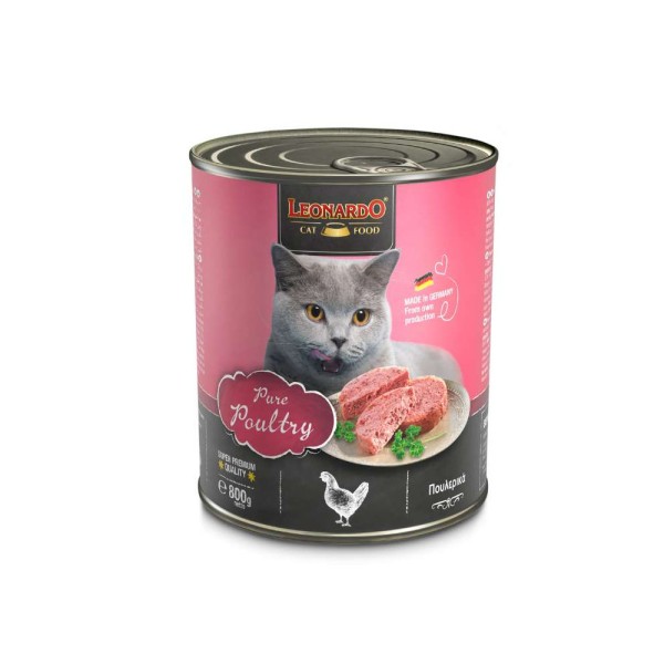LEONARDO ΚΟΝΣΕΡΒΑ ΓΑΤΑΣ POULTRY 800G LEONARDO ΚΟΝΣΕΡΒΑ ΓΑΤΑΣ POULTRY 800G