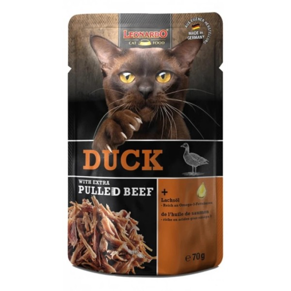 LEONARDO DUCK & PULLED BEEF ΦΑΚΕΛΑΚΙΑ 70GR LEONARDO DUCK & PULLED BEEF ΦΑΚΕΛΑΚΙΑ 70GR