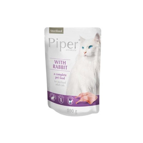 PIPER ΦΑΚΕΛΑΚΙ ΓΑΤΑΣ STERILIZED ΚΟΥΝΕΛΙ 100GR