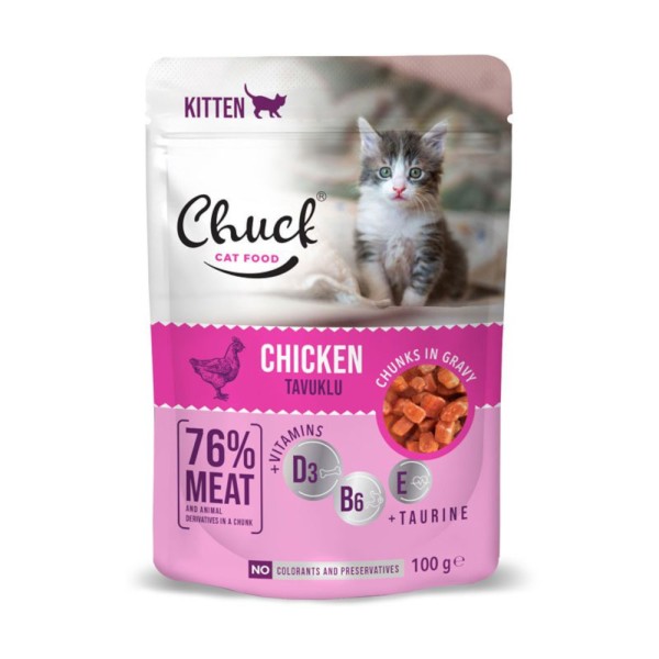 CHUCK POUCHES KITTEN 100GR CHUCK POUCHES KITTEN 100GR