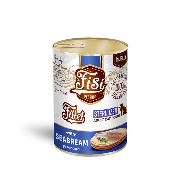 FISI FILLET CAT ADULT ΤΣΙΠΟΥΡΑ ΣΕ ΖΕΛΕ STERILIZED 400gr FISI FILLET CAT ADULT ΤΣΙΠΟΥΡΑ ΣΕ ΖΕΛΕ STERILIZED 400gr