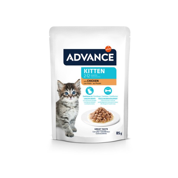 ADVANCE CAT WET KITTEN CHICKEN 85 gr ADVANCE CAT WET KITTEN CHICKEN 85 gr