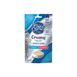 EGEO CAT CREAMY STERILIZED CHICKEN TUNA & CRANBERRY 5x15gr