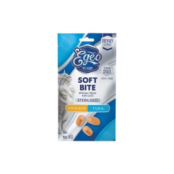 EGEO CAT SOFT BITES STERILIZED CHICKEN & TUNA 3x10gr
