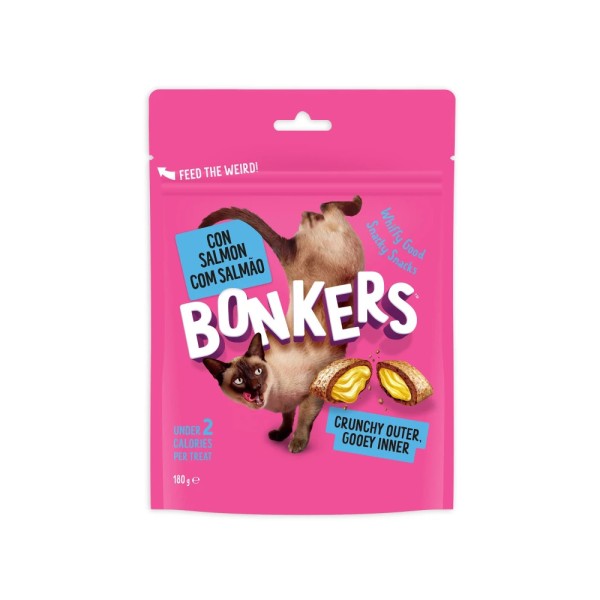 BONKERS CAT TREATS DRY SALMON SUPREME 180gr BONKERS CAT TREATS DRY SALMON SUPREME 180gr