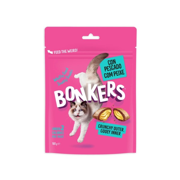 BONKERS CAT TREATS DRY SEAFOOD & EAT IT 180gr BONKERS CAT TREATS DRY SEAFOOD & EAT IT 180gr