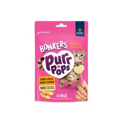 BONKERS PURRPOPS CAT TREATS FREEZE DRIED CHICKEN 20gr BONKERS PURRPOPS CAT TREATS FREEZE DRIED CHICKEN 20gr