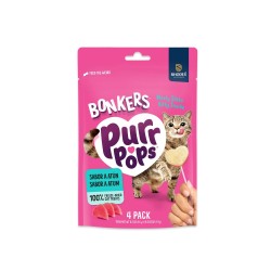 BONKERS PURRPOPS CAT TREATS FREEZE DRIED TUNA 20gr BONKERS PURRPOPS CAT TREATS FREEZE DRIED TUNA 20gr