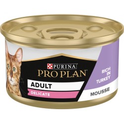 PRO PLAN DELICATE CAT MOUSSE TURKEY 85gr PRO PLAN DELICATE CAT MOUSSE TURKEY 85gr