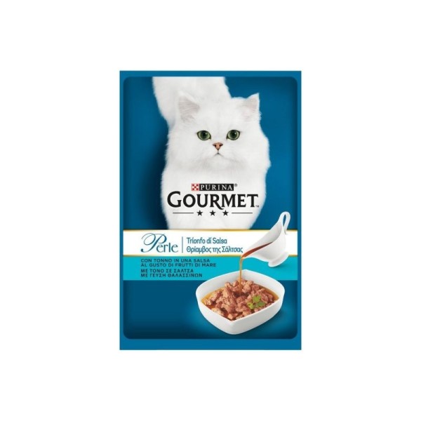 GOURMET PERLE ΦΙΛΕΤΑΚΙΑ ΤΟΝΟΣ ΘΡΙΑΜΒΟΣ ΜΕ ΣΑΛΤΣΑ 26Χ85GR