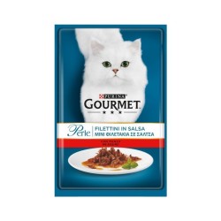 GOURMET PERLE ΦΙΛΕΤΑΚΙΑ ΒΟΔΙΝΟ ΜΕ ΣΑΛΤΣΑ 26Χ85GR
