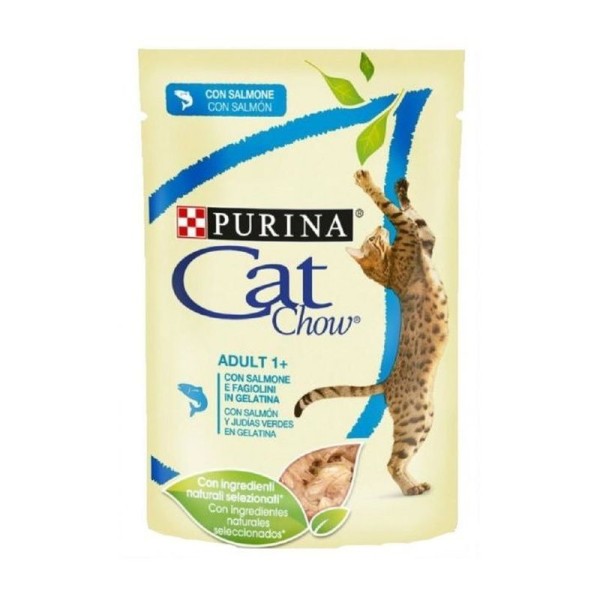 CAT CHOW ΣΟΛΟΜΟ & ΦΑΣΟΛΑΚΙΑ ΣΕ ΖΕΛΕ 85gr CAT CHOW ΣΟΛΟΜΟ & ΦΑΣΟΛΑΚΙΑ ΣΕ ΖΕΛΕ 85gr