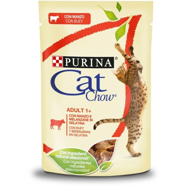 CAT CHOW BΟΔΙΝΟ & ΜΕΛΙΤΖΑΝΕΣ ΣΕ ΖΕΛΕ 24X85gr CAT CHOW BΟΔΙΝΟ & ΜΕΛΙΤΖΑΝΕΣ ΣΕ ΖΕΛΕ 24X85gr