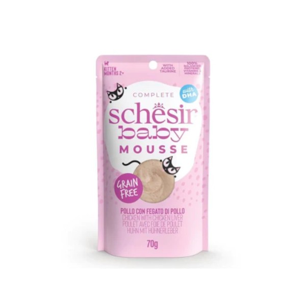 SCHESIR CAT BABY POUCH MOUSSE ΚΟΤΟΠΟΥΛΟ ΜΕ ΣΥΚΩΤΙ 70g SCHESIR CAT BABY POUCH MOUSSE ΚΟΤΟΠΟΥΛΟ ΜΕ ΣΥΚΩΤΙ 70g