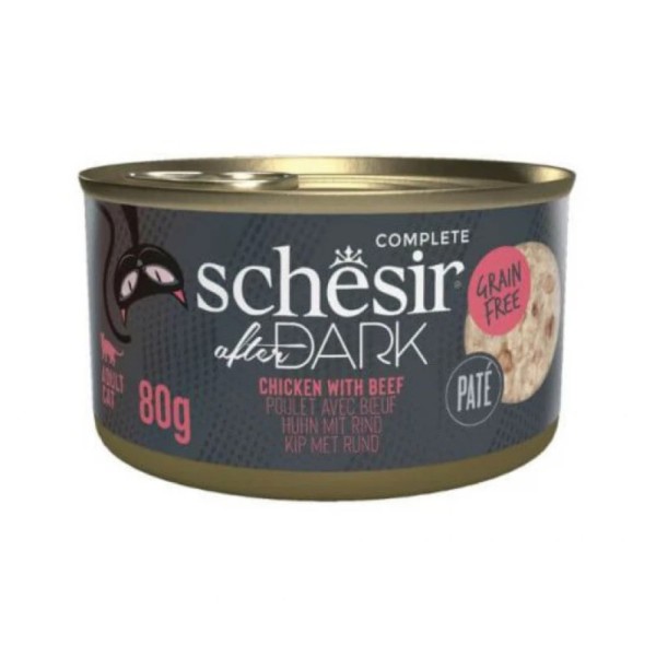 SCHESIR CAT AFTER DARK PATE ΚΟΤΟΠΟΥΛΟ ΜΕ ΜΟΣΧΑΡΙ 80g