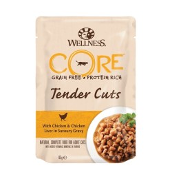 WELLNESS CORE CAT TENDER CUTS ΚΟΤΟΠΟΥΛΟ & ΣΥΚΩΤΙ ΚΟΤ. 85GR WELLNESS CORE CAT TENDER CUTS ΚΟΤΟΠΟΥΛΟ & ΣΥΚΩΤΙ ΚΟΤ. 85GR