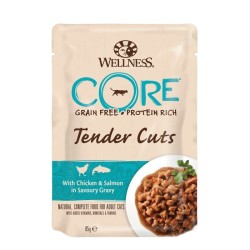 WELLNESS CORE CAT TENDER CUTS ΚΟΤΟΠ&ΣΟΛΟΜΟΣ 85GR WELLNESS CORE CAT TENDER CUTS ΚΟΤΟΠ&ΣΟΛΟΜΟΣ 85GR