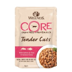 WELLNESS CORE CAT TENDER CUTS ΤΟΝΟΣ&ΣΟΛΟΜΟΣ 85GR WELLNESS CORE CAT TENDER CUTS ΤΟΝΟΣ&ΣΟΛΟΜΟΣ 85GR