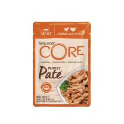WELLNESS CORE CAT ΦΑΚΕΛΑΚΙ ΠΑΤΕ ΚΟΤΟΠΟΥΛΟ & ΓΑΛΟΠΟΥΛΑ 85gr WELLNESS CORE CAT ΦΑΚΕΛΑΚΙ ΠΑΤΕ ΚΟΤΟΠΟΥΛΟ & ΓΑΛΟΠΟΥΛΑ 85gr