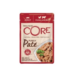WELLNESS CORE CAT ΦΑΚΕΛΑΚΙ ΠΑΤΕ ΚΟΤΟΠΟΥΛΟ & ΒΟΔΙΝΟ 85gr WELLNESS CORE CAT ΦΑΚΕΛΑΚΙ ΠΑΤΕ ΚΟΤΟΠΟΥΛΟ & ΒΟΔΙΝΟ 85gr