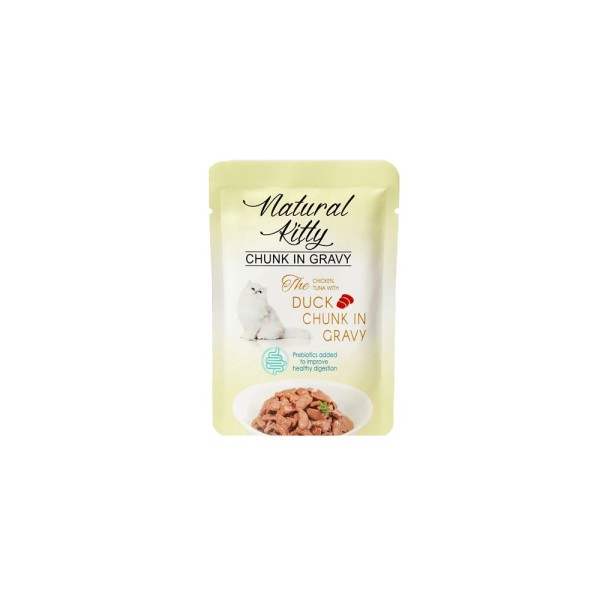 NATURAL KITTY TUNA DUCK GRAVY 85GR NATURAL KITTY TUNA DUCK GRAVY 85GR