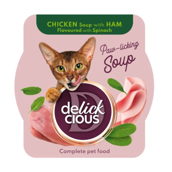 DELICKCIOUS ΣΟΥΠΑ ΚΟΤΟΠΟΥΛΟ ΖΑΜΠΟΝ ΣΠΑΝΑΚΙ 80GR