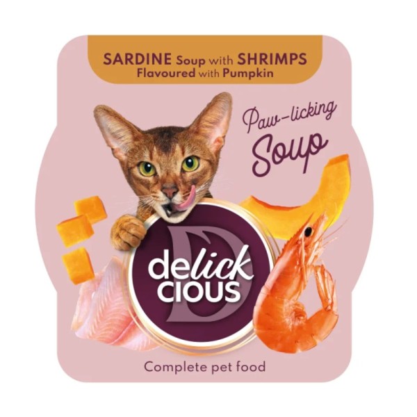 DELICKCIOUS ΣΟΥΠΑ ΣΑΡΔΕΛΑ ΓΑΡΙΔΕΣ ΚΟΛΟΚΥΘΑ 80GR